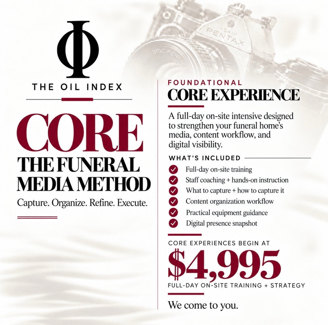 CORE: The Funeral Media Method - Foundational Core Experience